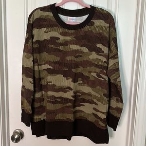 NWT Lularoe Hannah Sweatshirt Sz L